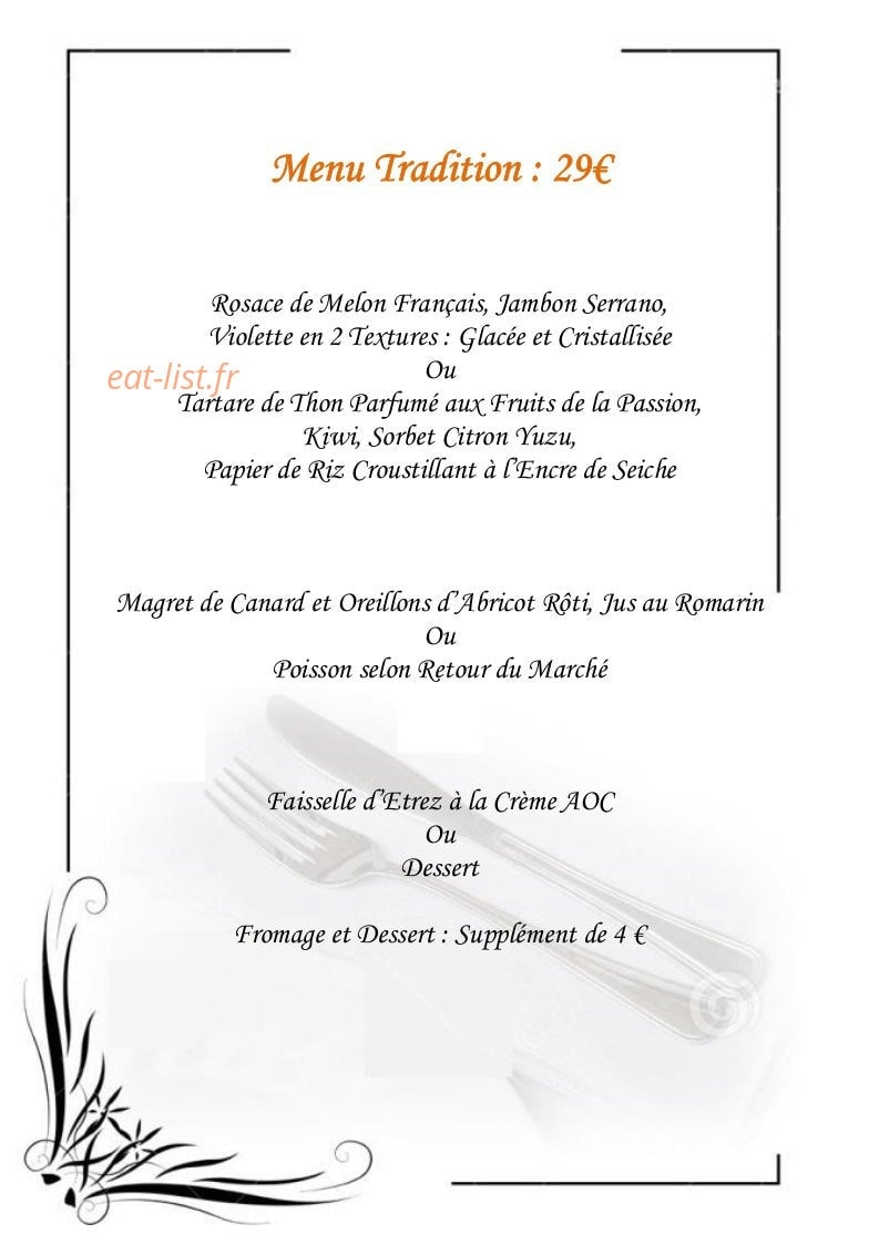 La Tourmaline — carte page 2