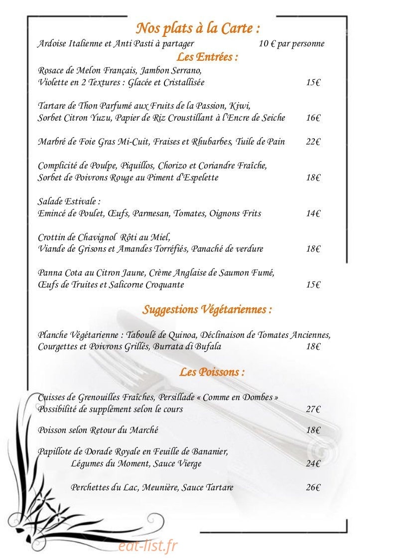 La Tourmaline — carte page 6