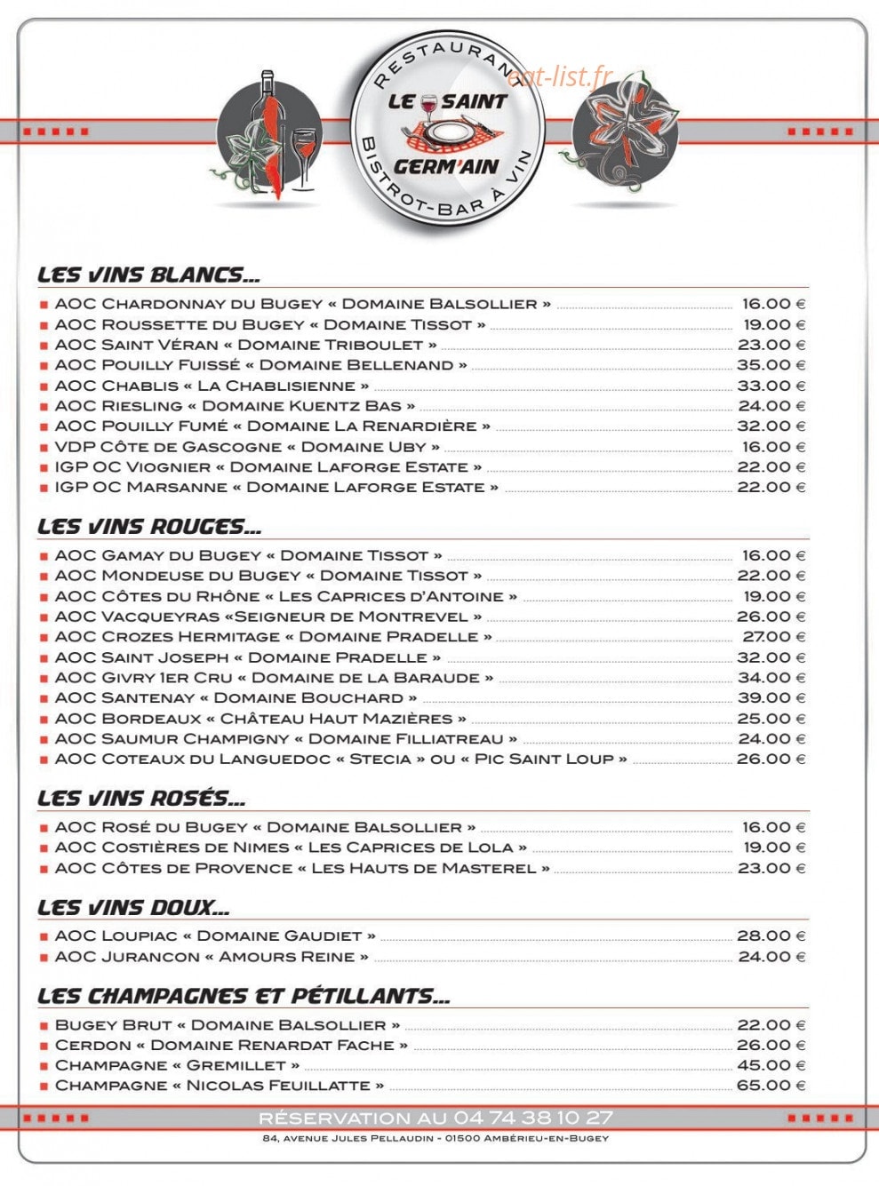 Le Saint Germ'Ain — carte page 6
