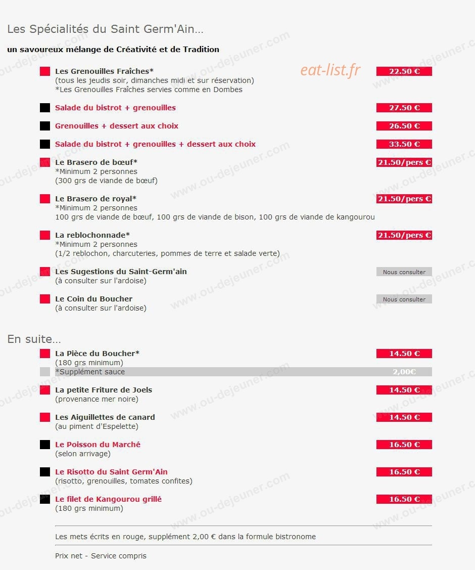 Le Saint Germ'Ain — carte page 4