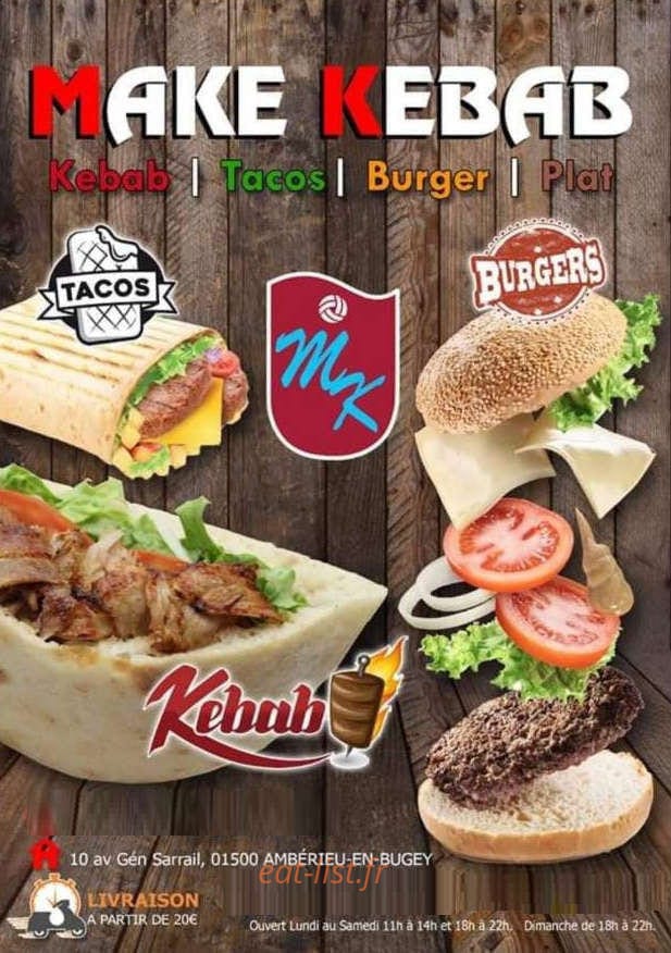 Make Kebab — carte page 1