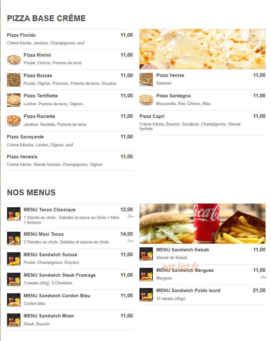 Miam La Barca — carte page 2