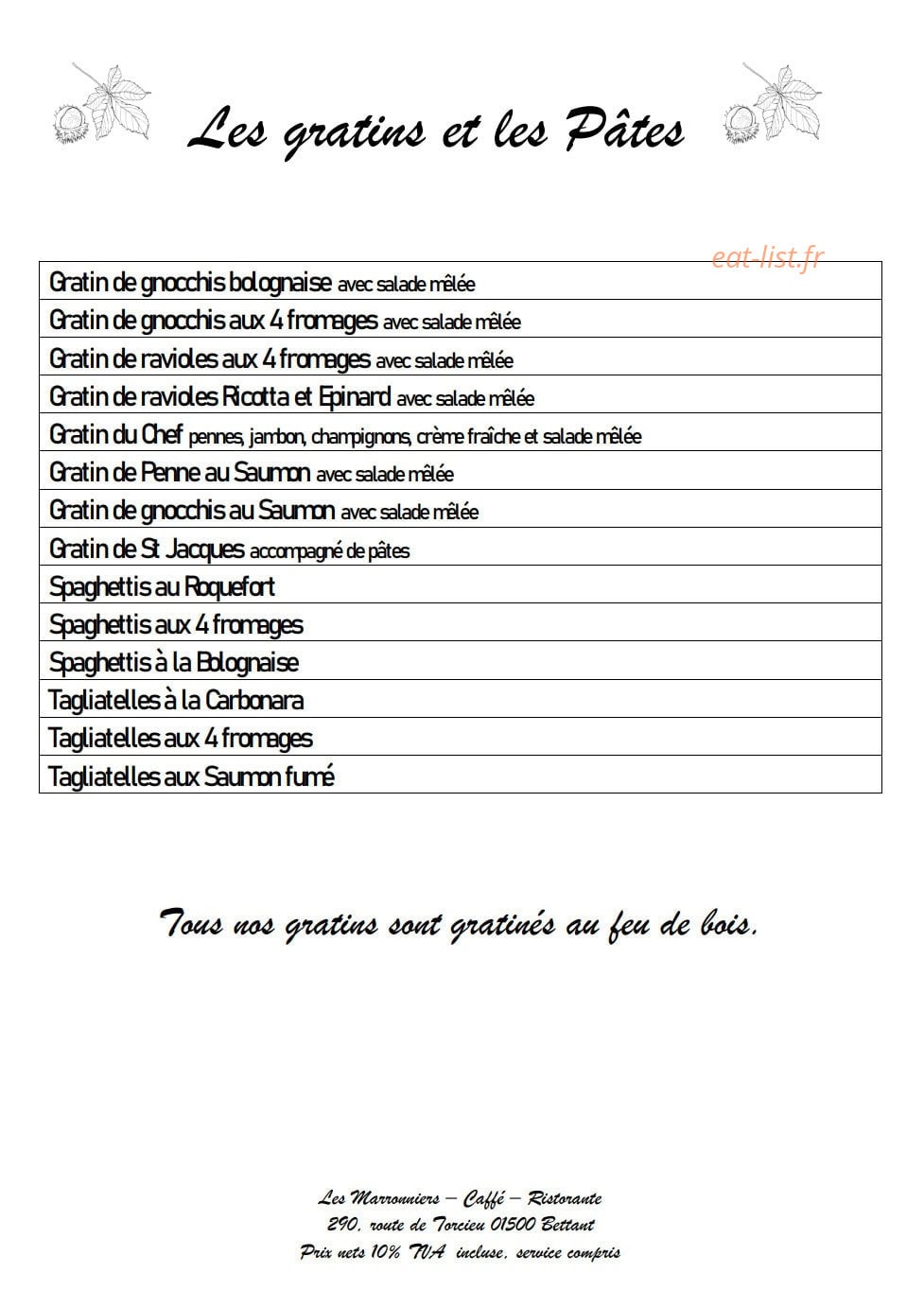 Les Marronniers — carte page 7