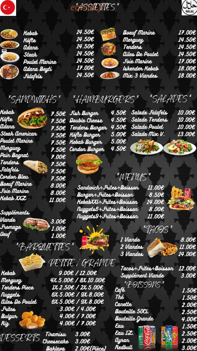 Iso Kebab — carte page 3