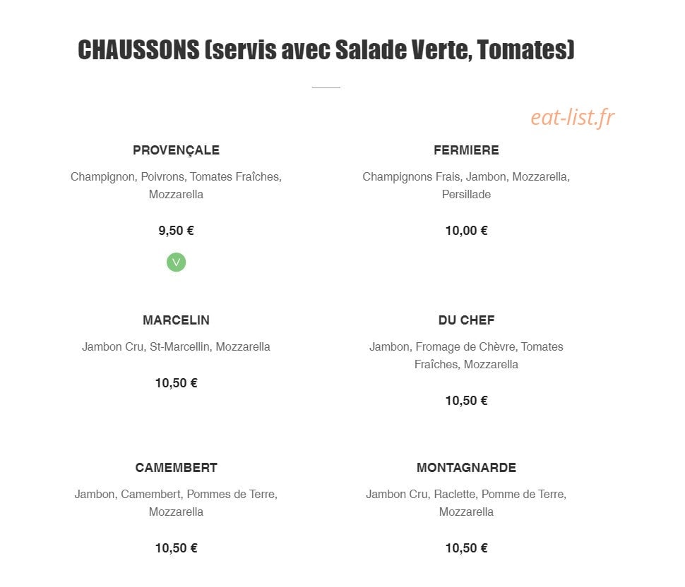 T'M pizza — carte page 5