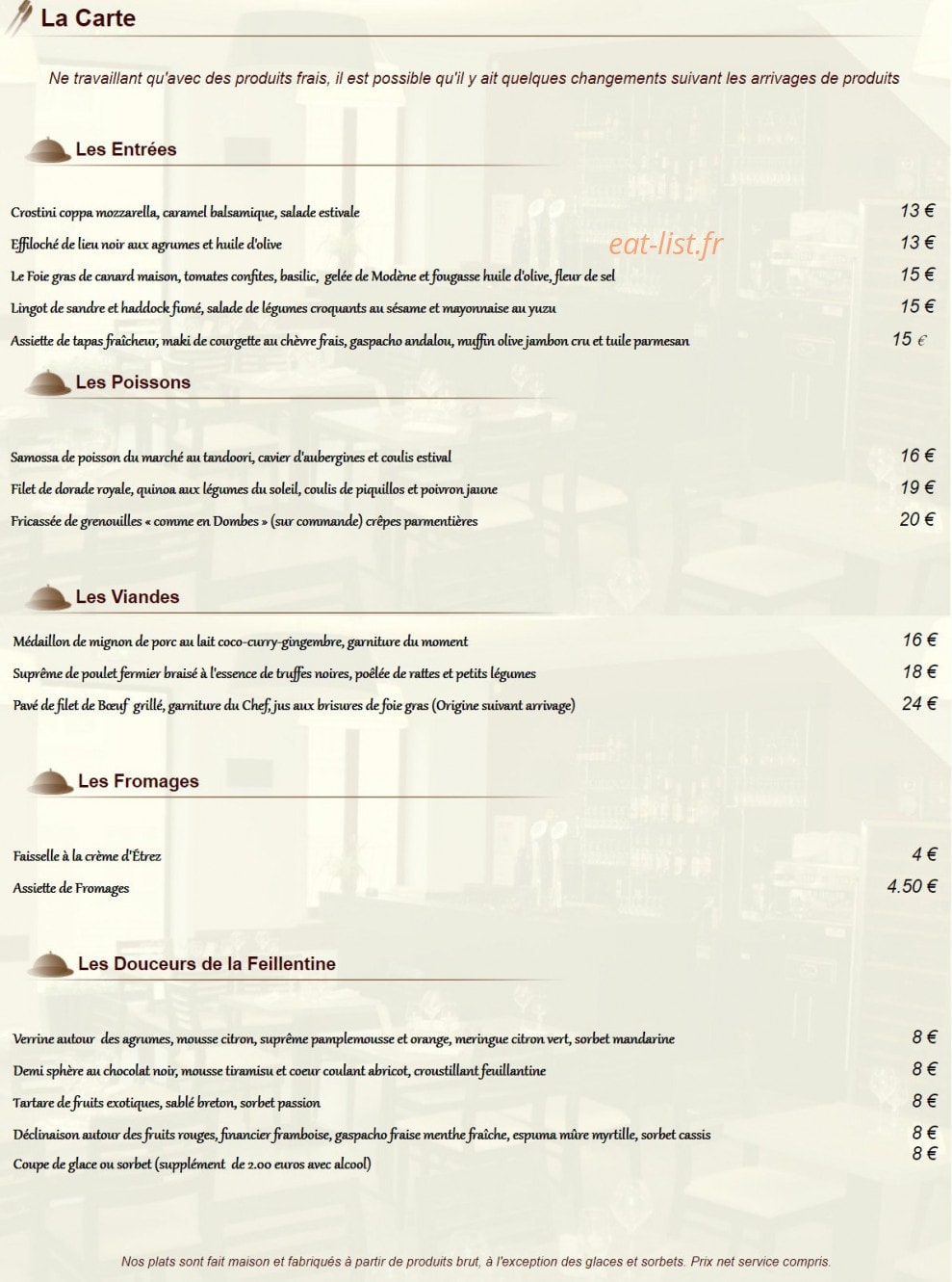 La Feillentine — carte page 1