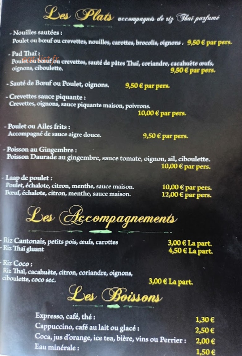 Les Délices d'Or — carte page 4