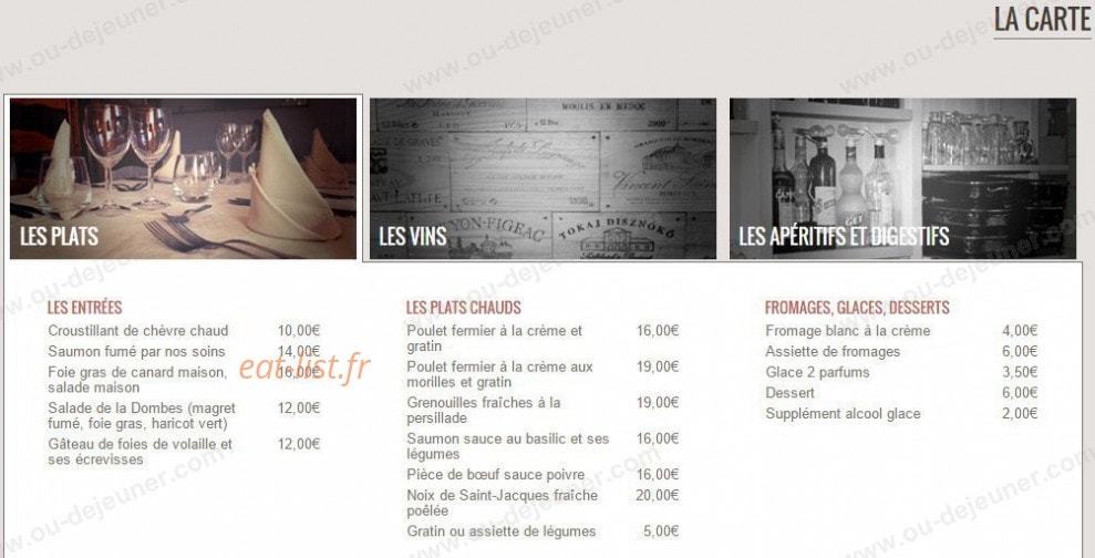 Au petit moulin — carte page 7