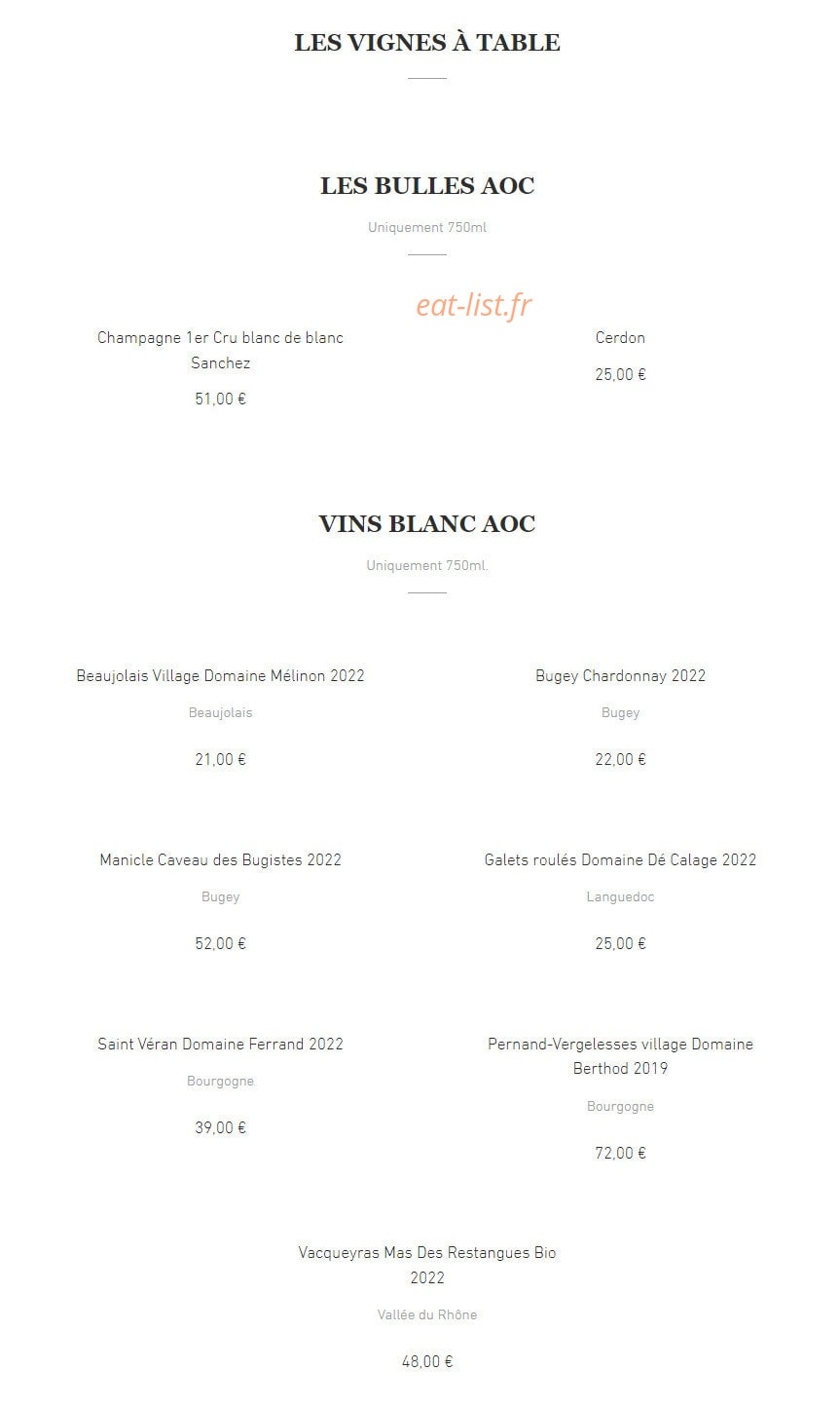 Le Jardin des Saveurs — carte page 4