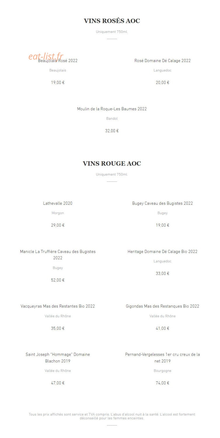 Le Jardin des Saveurs — carte page 5