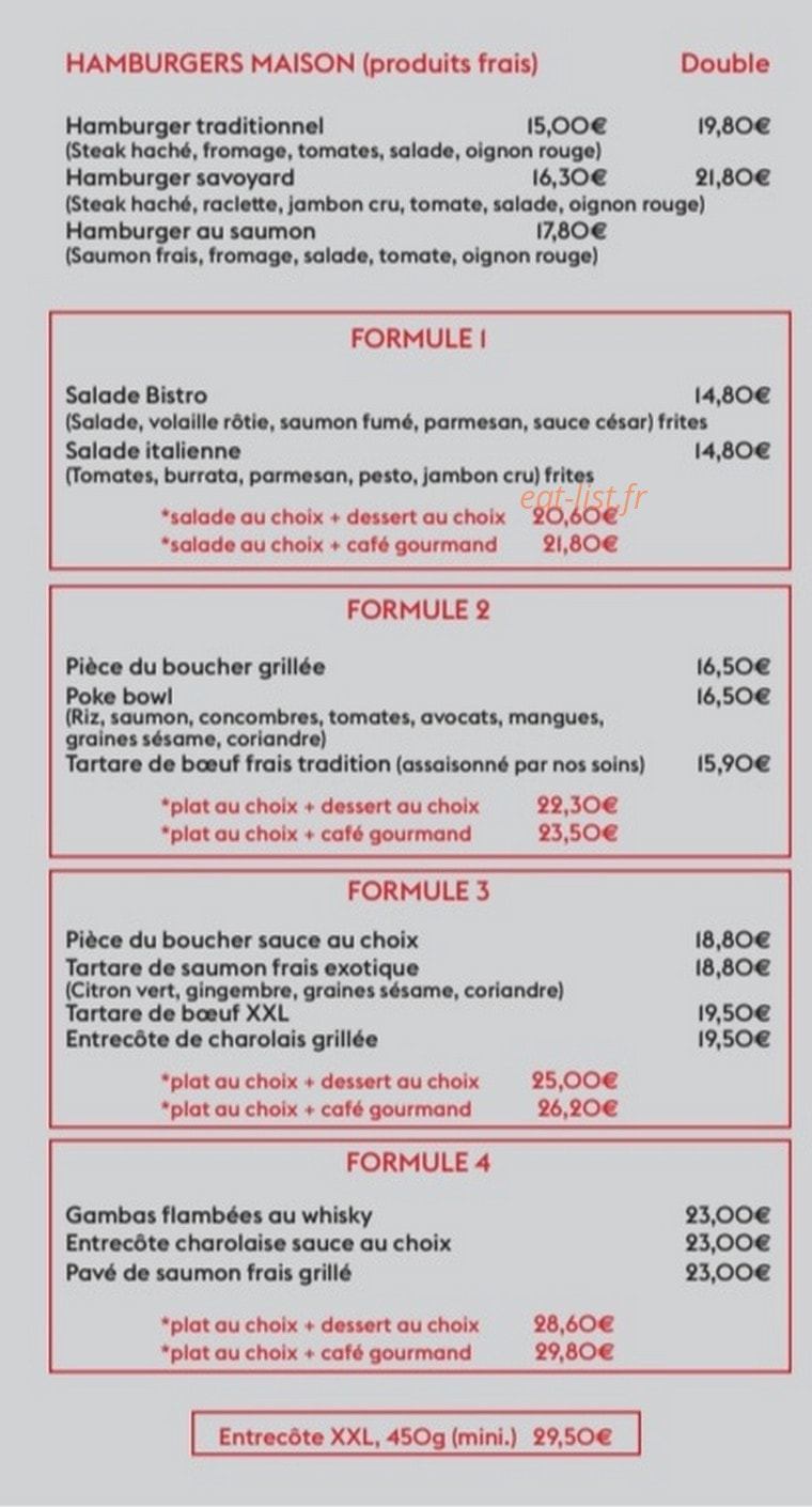 Bistro Saône — carte page 2