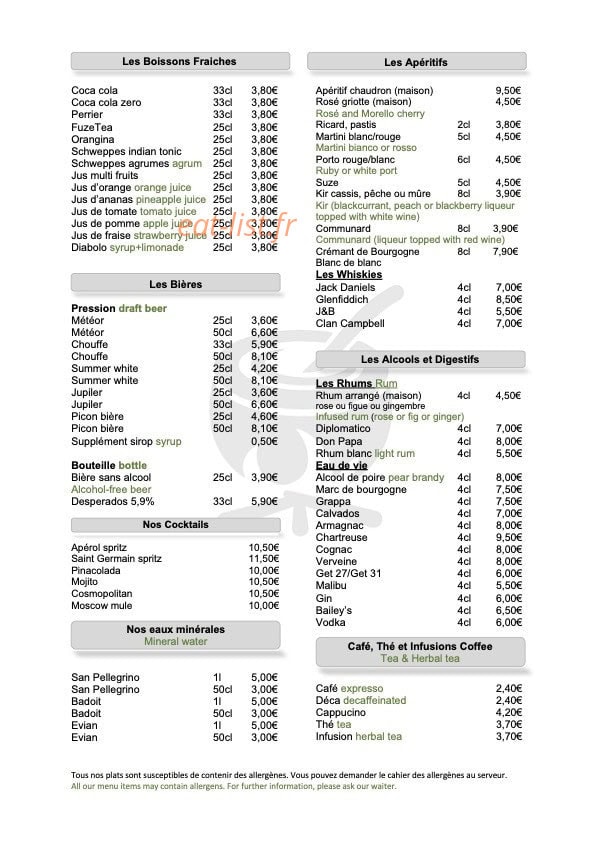 Le Chaudron — carte page 1