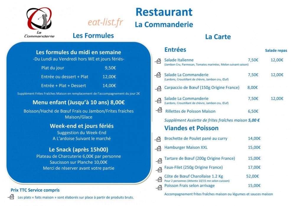 La Commanderie — carte page 1