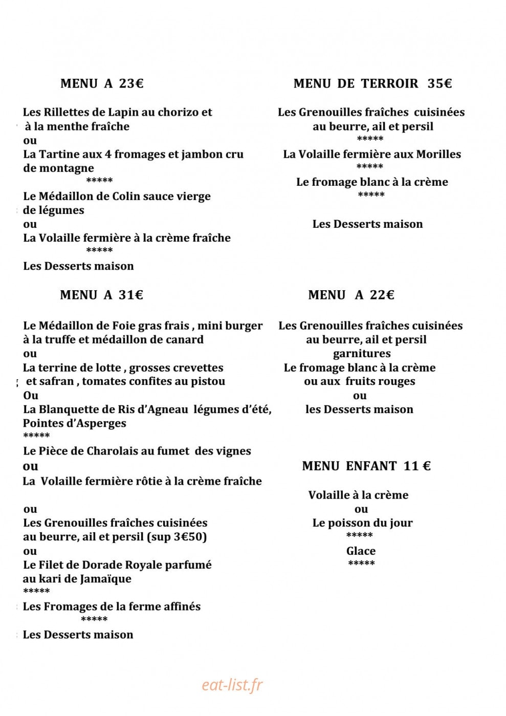 Entre-Nous — carte page 1