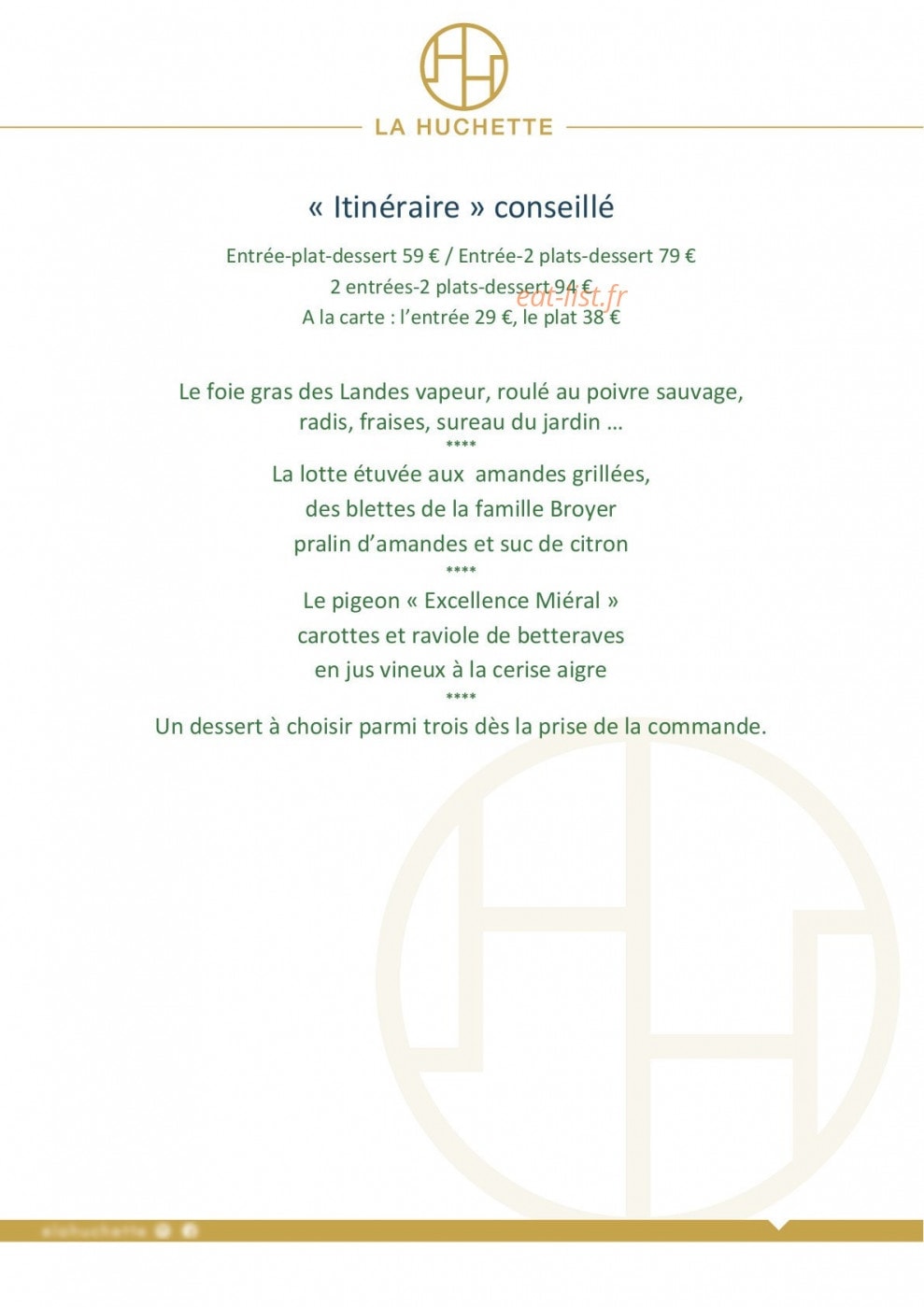 La Huchette — carte page 2