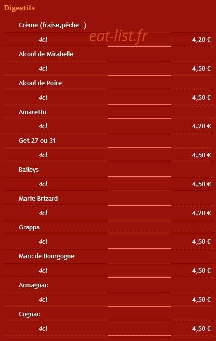 Au Feu De Bois — carte page 10