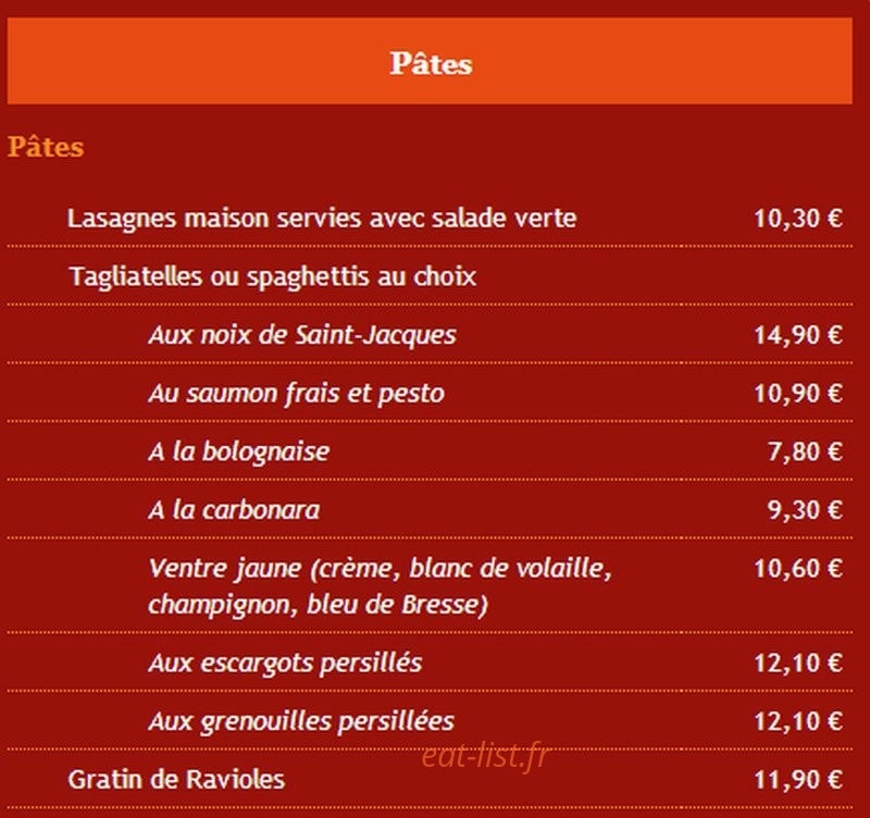 Au Feu De Bois — carte page 3
