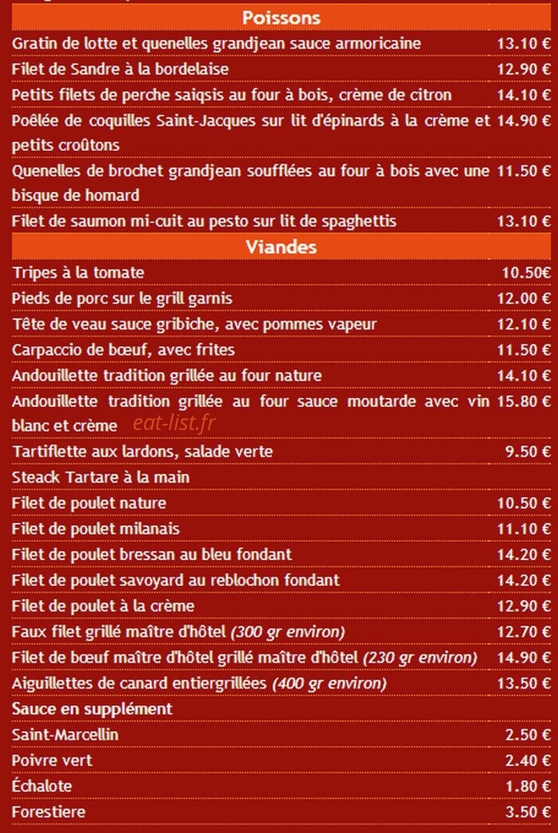 Au Feu De Bois — carte page 17