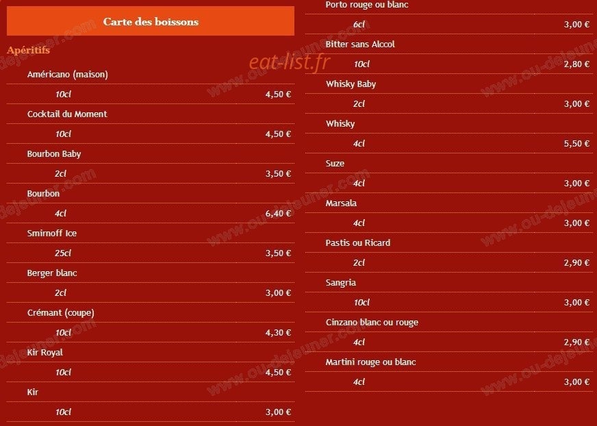 Au Feu De Bois — carte page 6