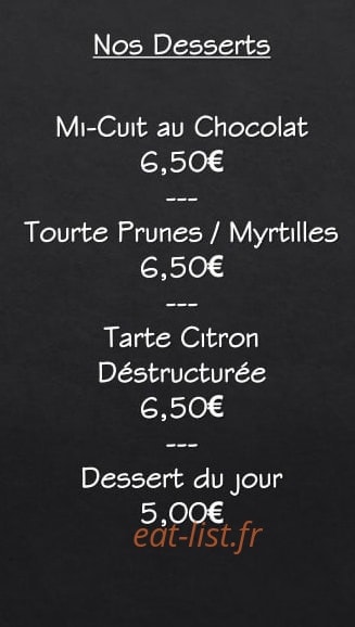 Le Chalet — carte page 3