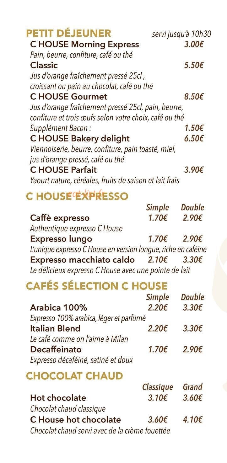 C House — carte page 4