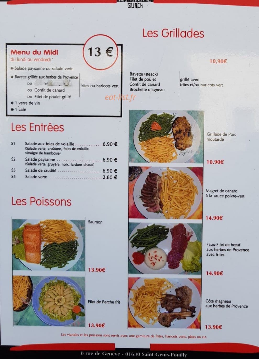 Gastronomie Quach — carte page 4