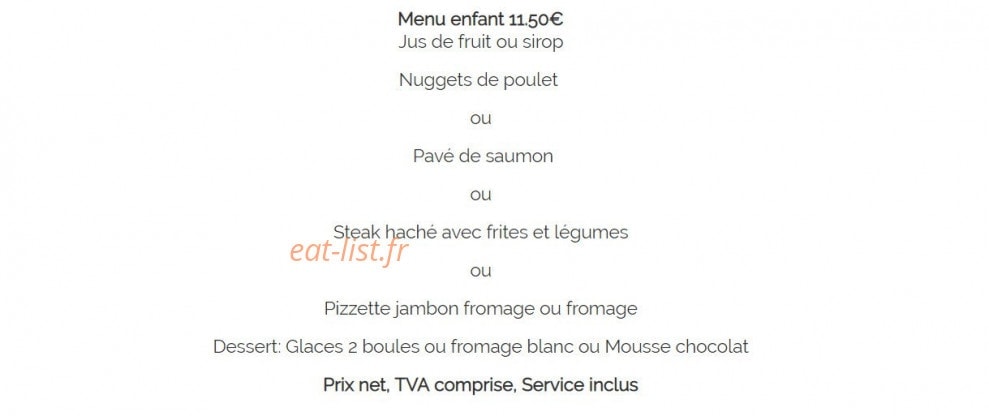 La Villa — carte page 2