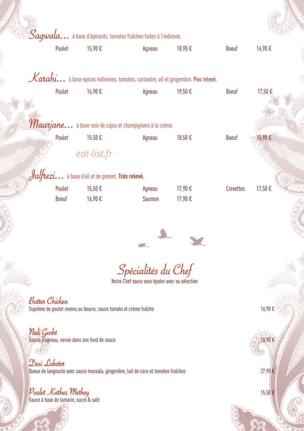 Le Mahal — carte page 4