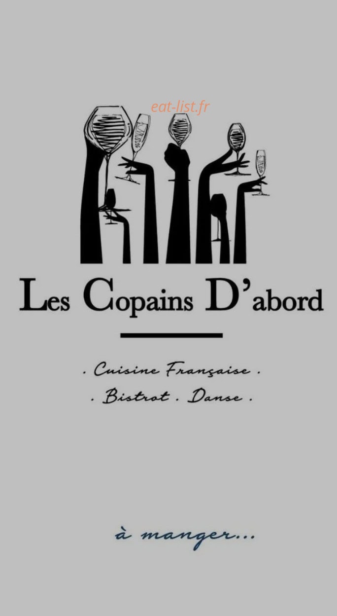 Les Copains D'abord — carte page 1