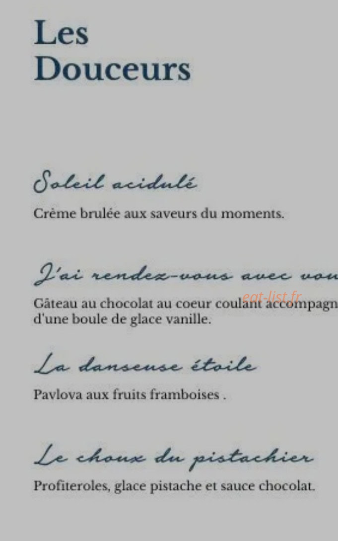 Les Copains D'abord — carte page 5