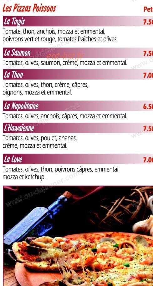 Pizza le Nomade — carte page 2