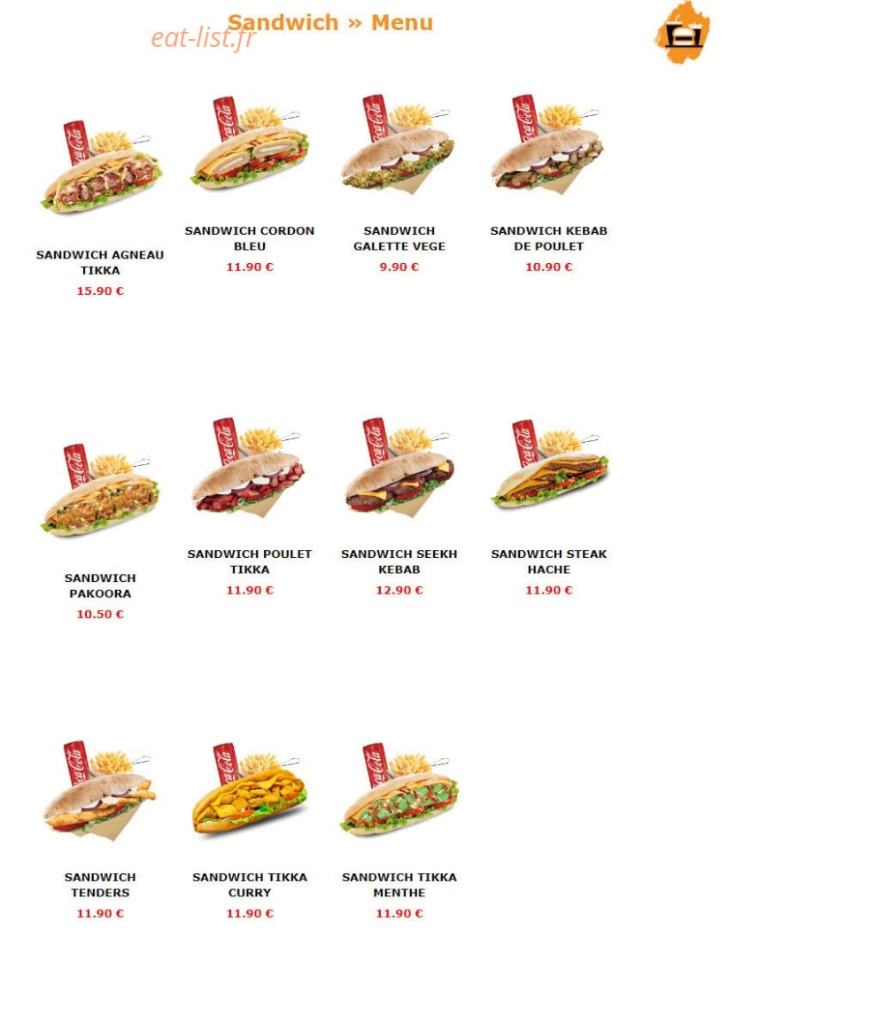 The Naanwich — carte page 10
