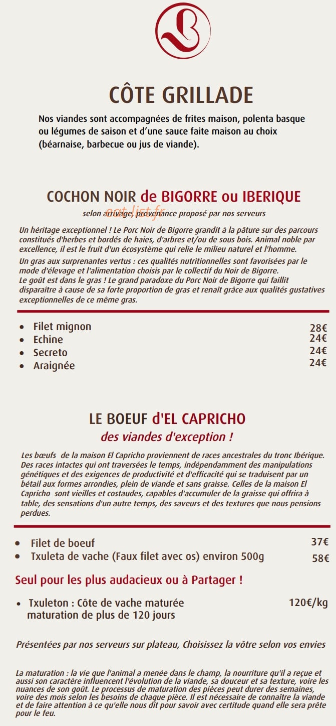 Bonheur Basque — carte page 6