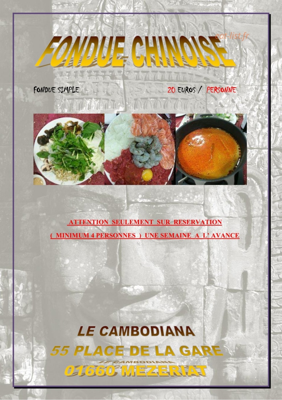 Le Cambodiana — carte page 11