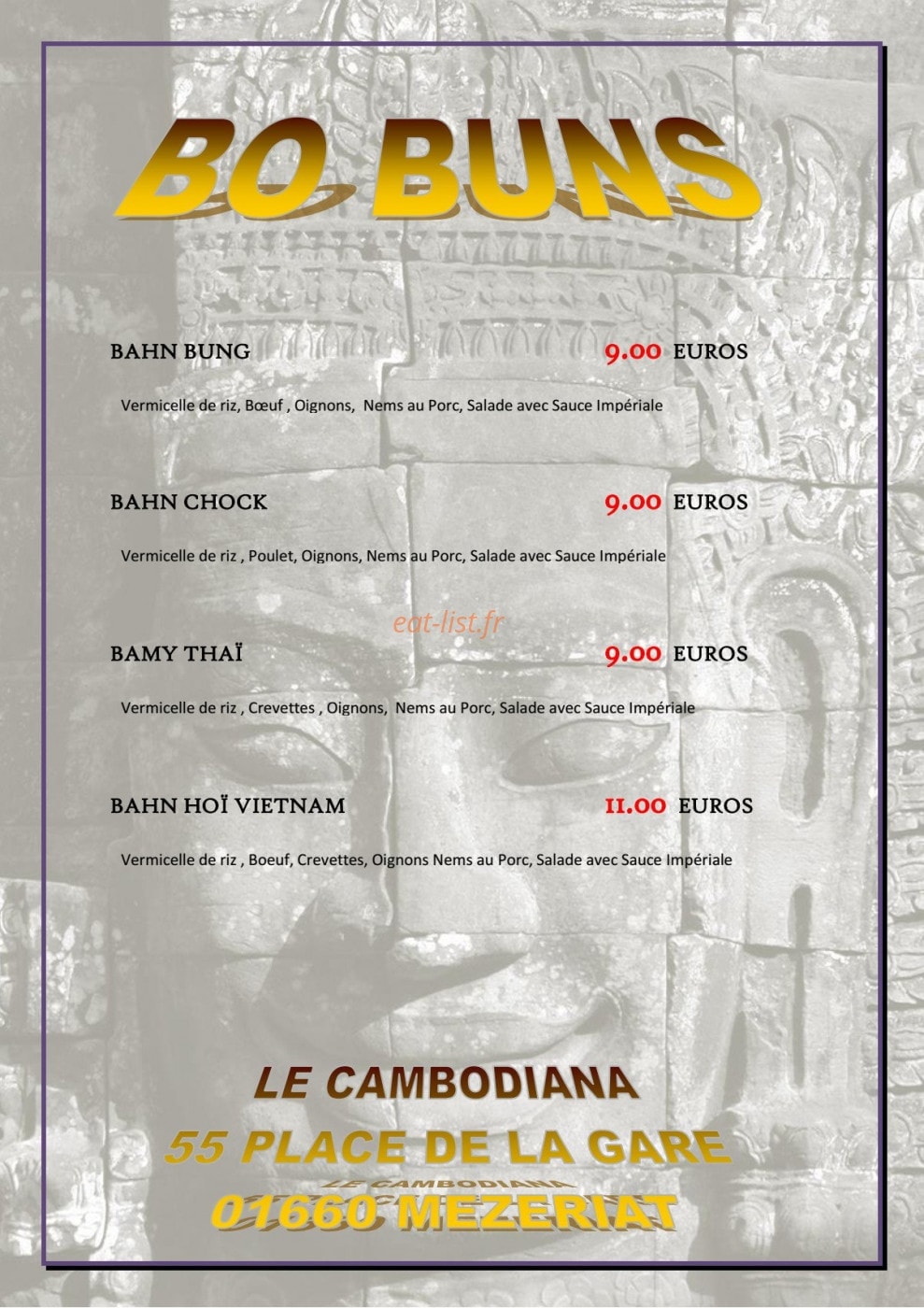 Le Cambodiana — carte page 9