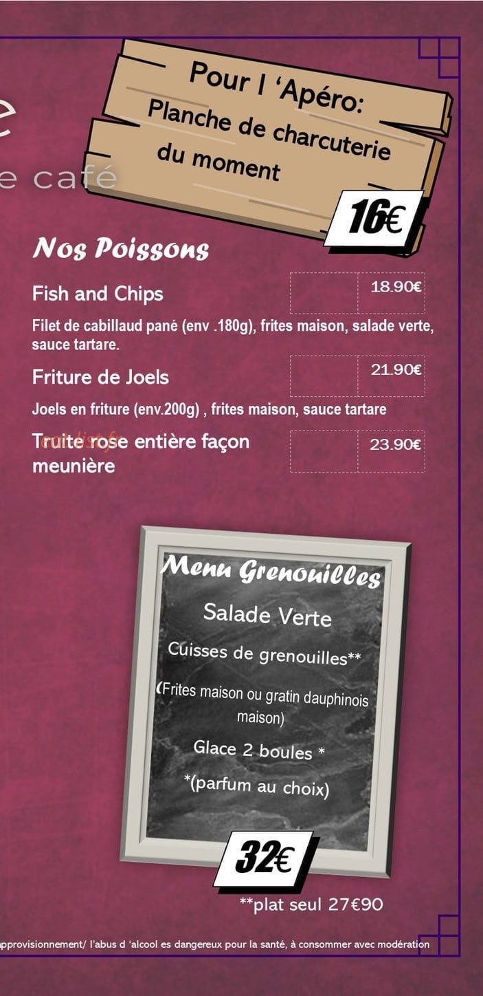 L'auberge de Lhuis — carte page 3