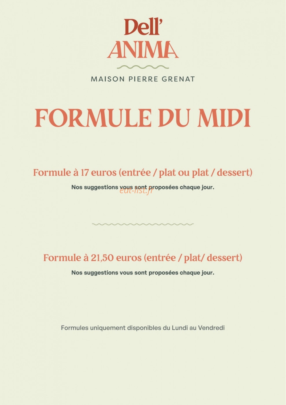 Dell'Anima — carte page 1