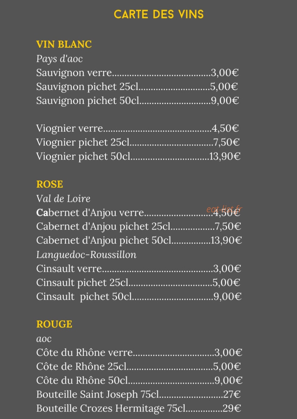 Chez. Babeth — carte page 7