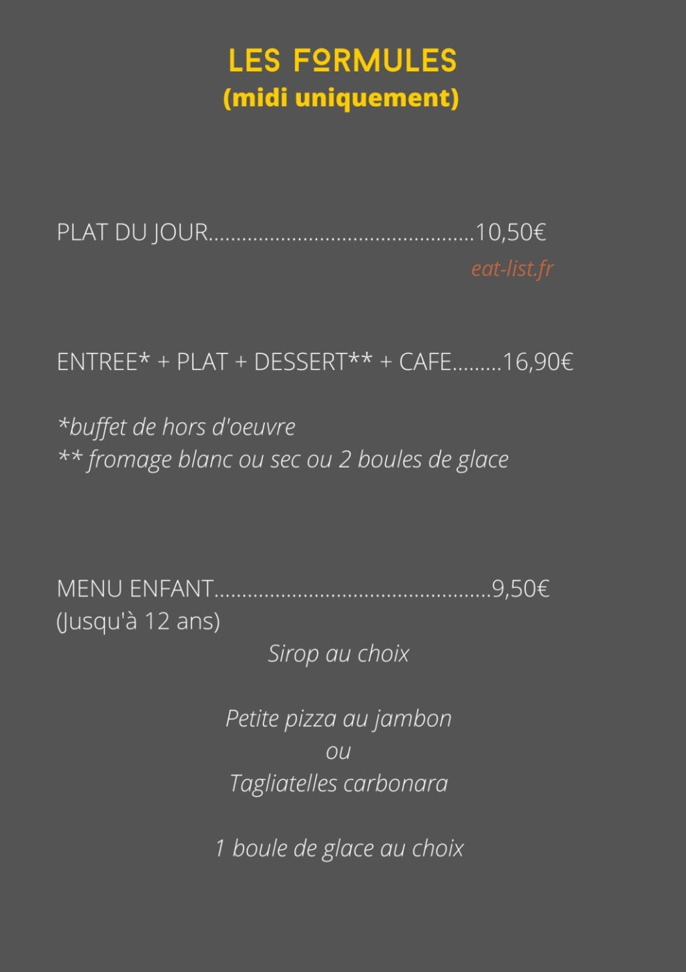 Chez. Babeth — carte page 3