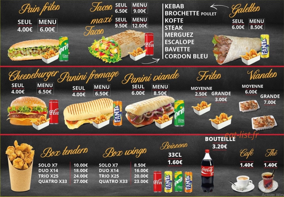 Efrine Kebab — carte page 4