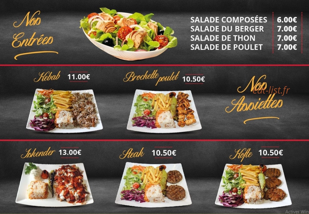 Efrine Kebab — carte page 2