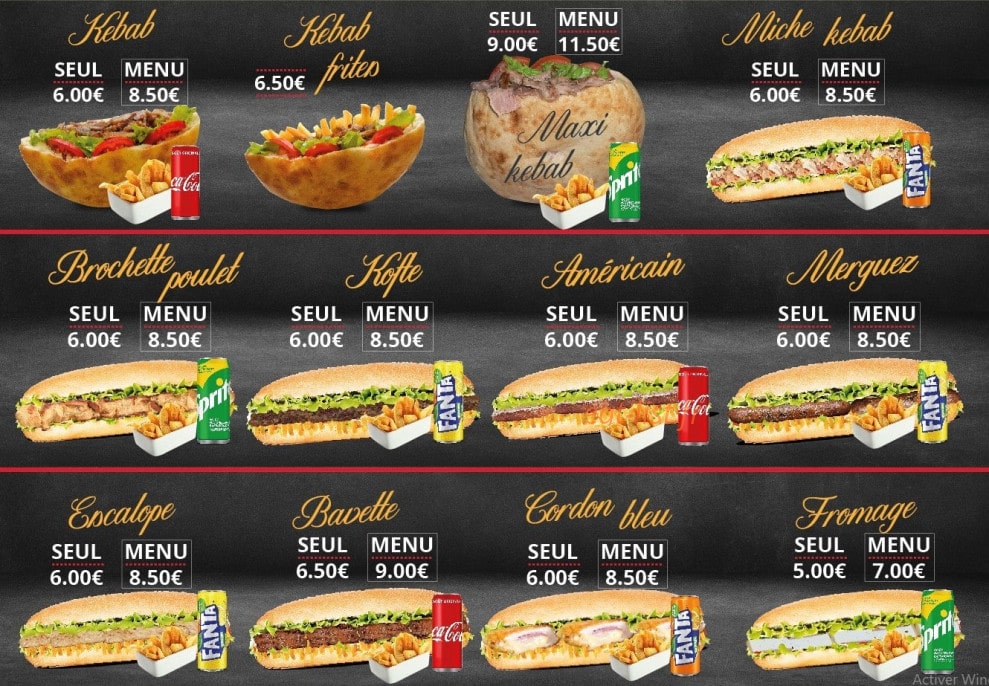 Efrine Kebab — carte page 5