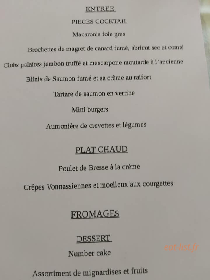 Le tr'ain des saveurs — carte page 1