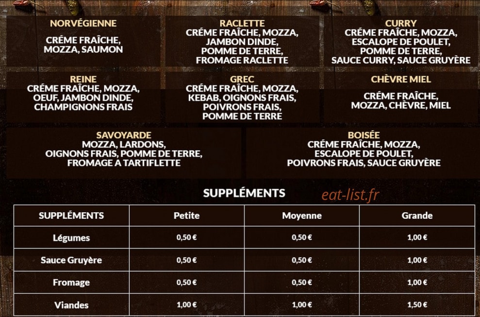 Pizza Grande Rue — carte page 2