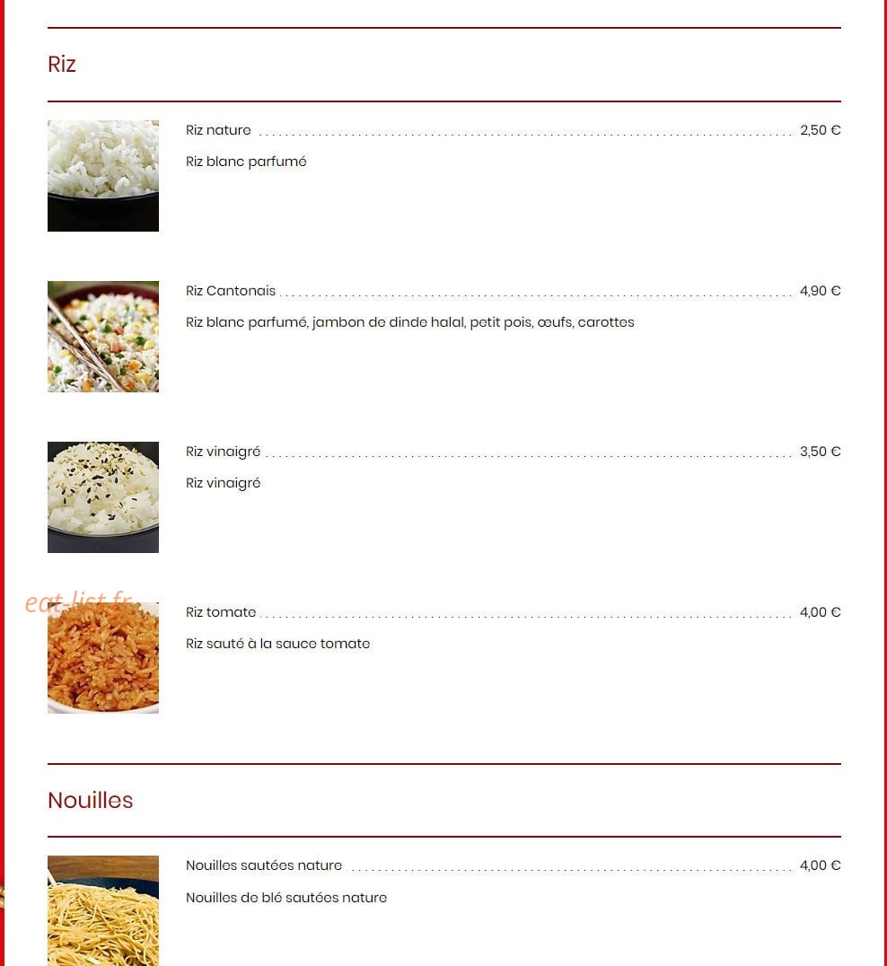 Wok-Sushi — carte page 4