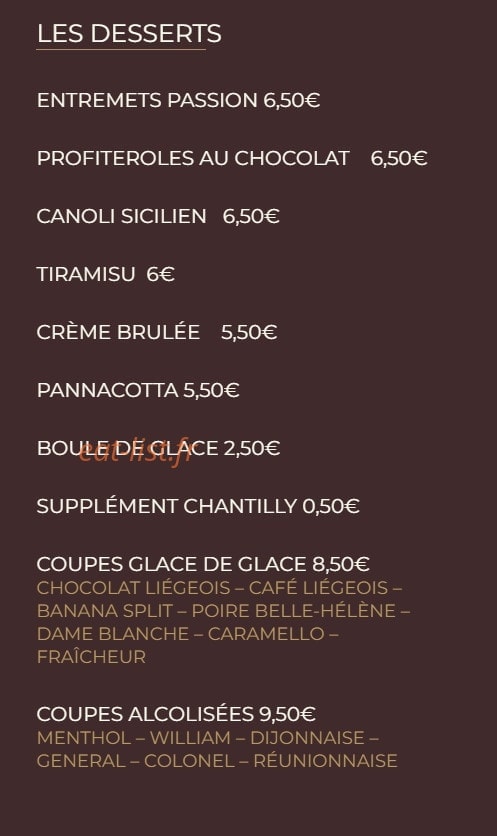 Le Casanova — carte page 4