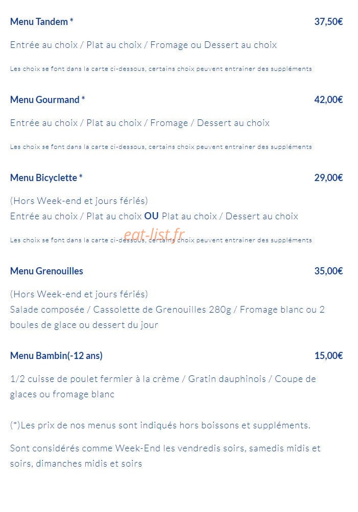 La Bicyclette Bleue — carte page 2