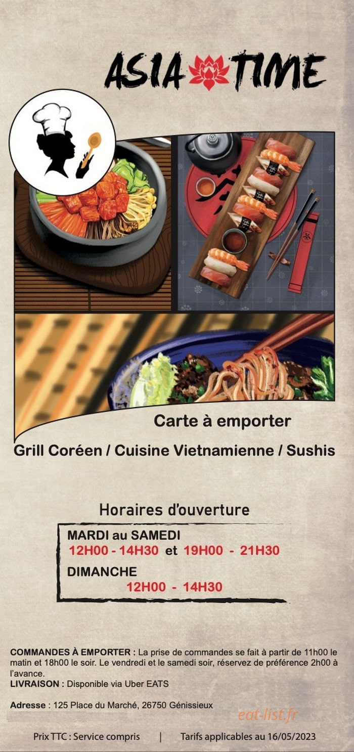 Asia Time — carte page 1
