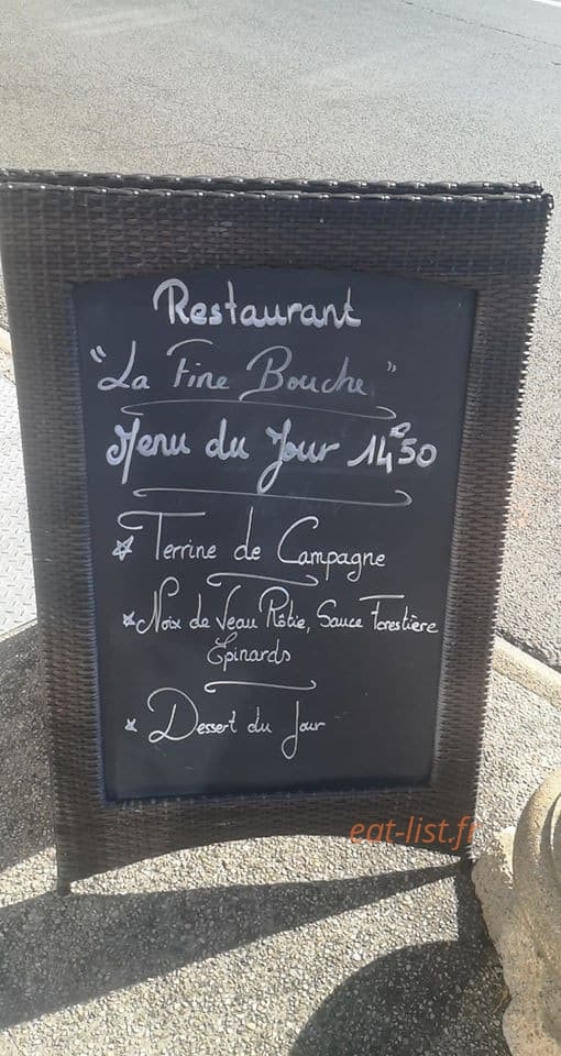 La fine bouche — carte page 1