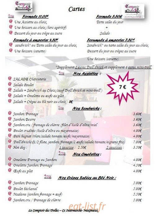 Le Comptoir des Trolles — carte page 2